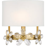 Dahlia 1-Light Wall Sconce in Warm Brass