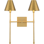 Jefferson 2-Light Wall Sconce in Matte Black