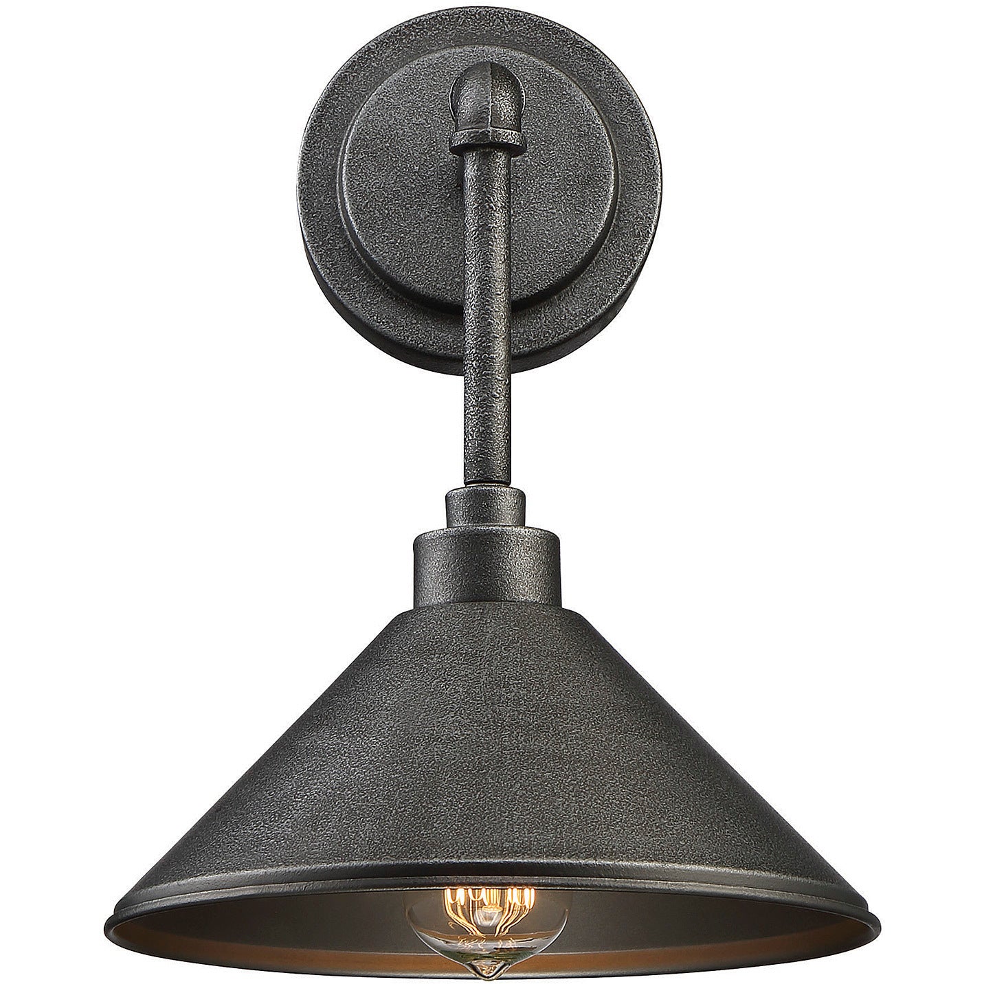 Dansk 1-Light Wall Sconce in Galvanized Metal