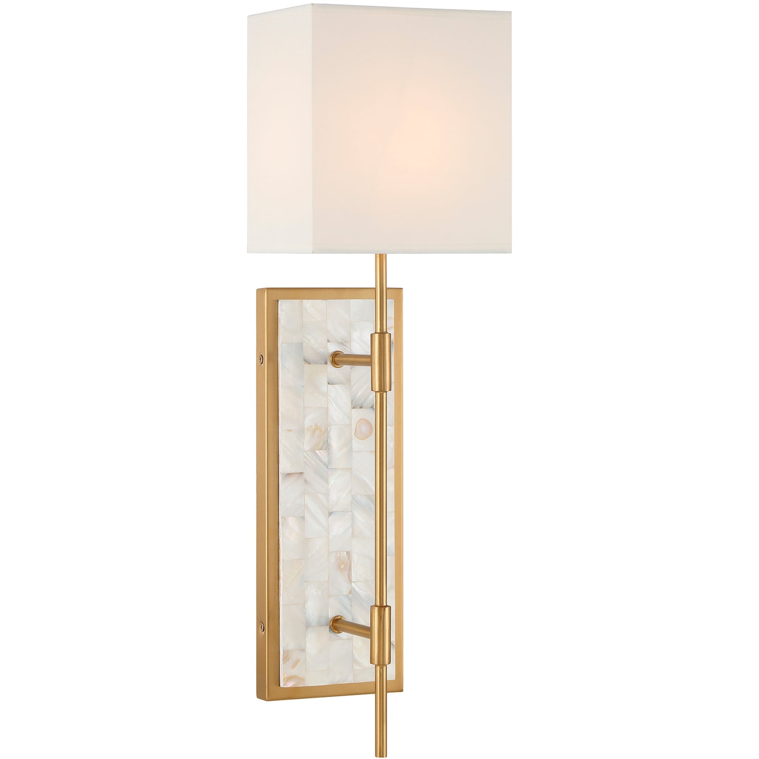 Eastover 1-Light Wall Sconce in Warm Brass