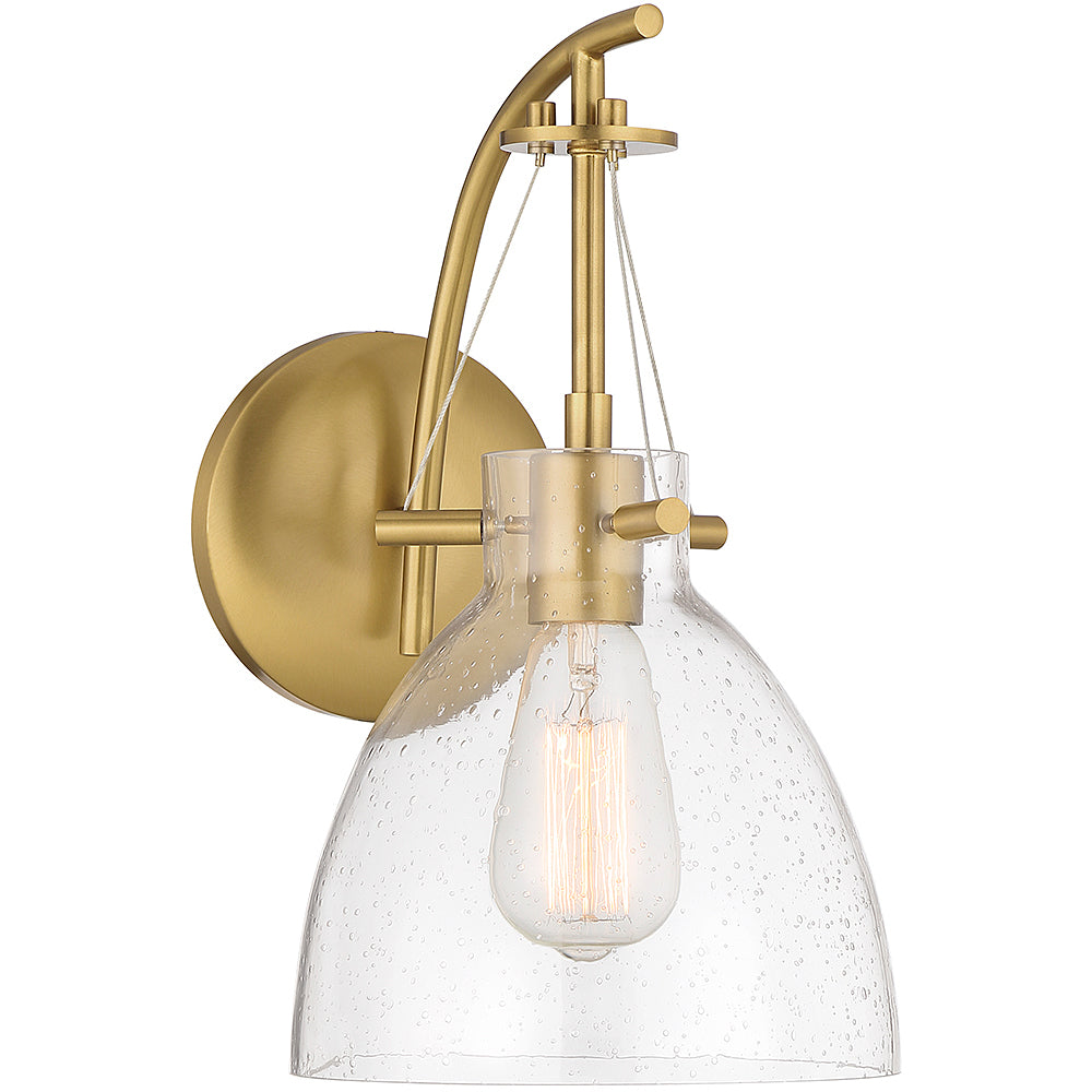 Foster 1-Light Wall Sconce in Matte Black
