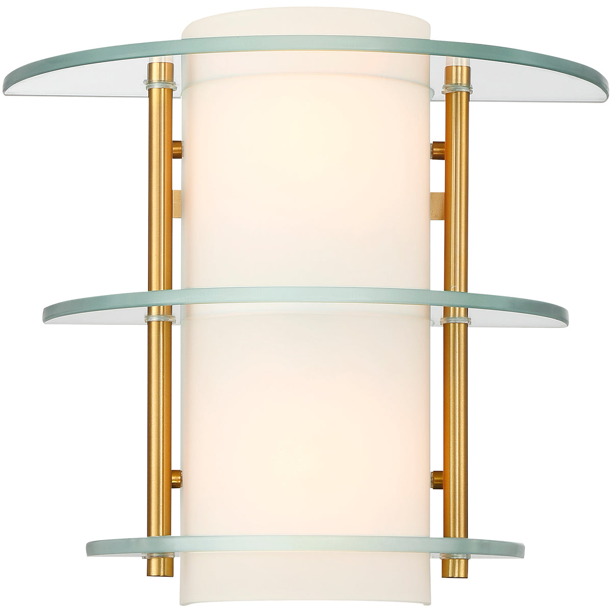 Newell 2-Light Wall Sconce in Warm Brass
