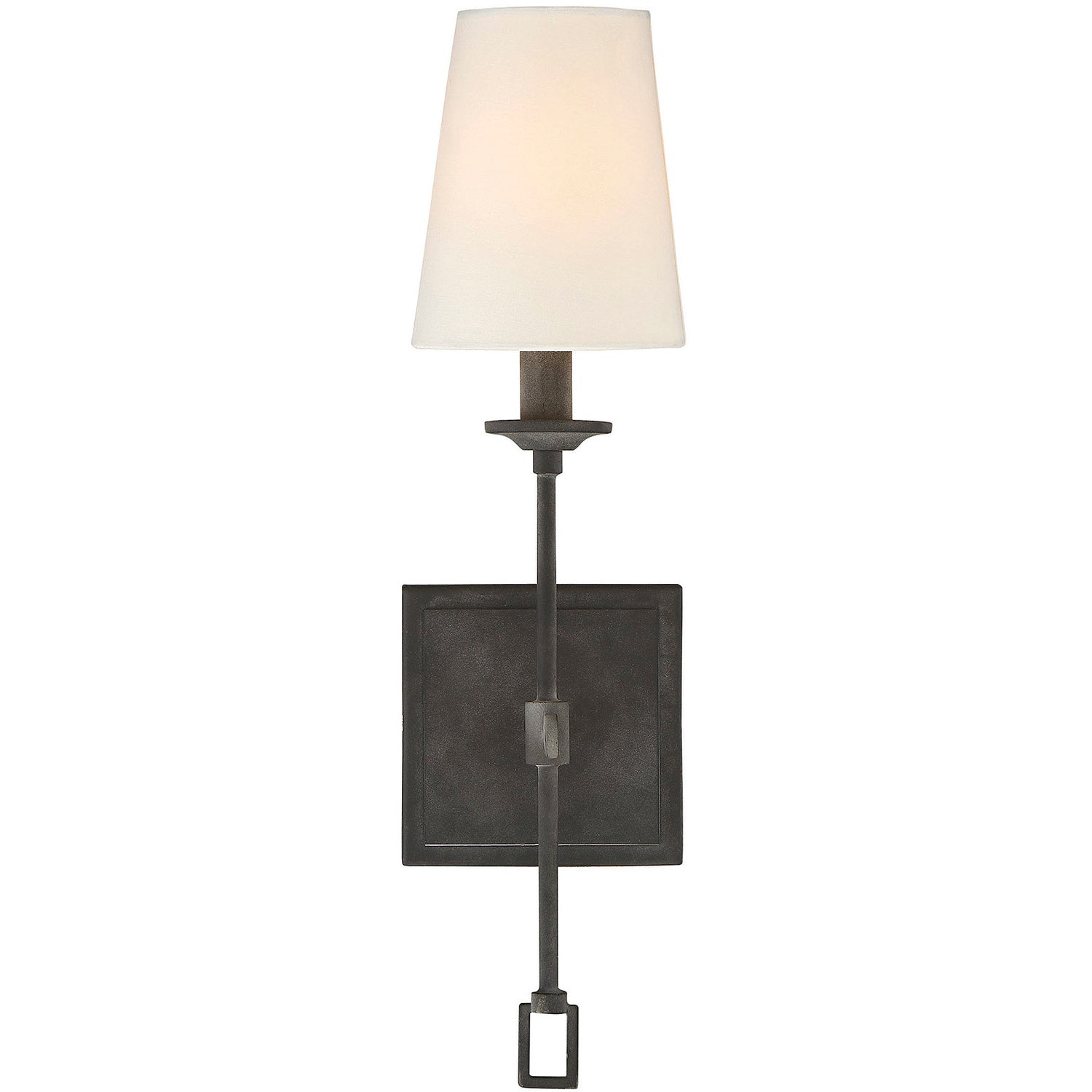 Lorainne 1-Light Wall Sconce in Oxidized Black