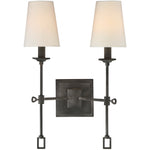 Lorainne 2-Light Wall Sconce in Oxidized Black
