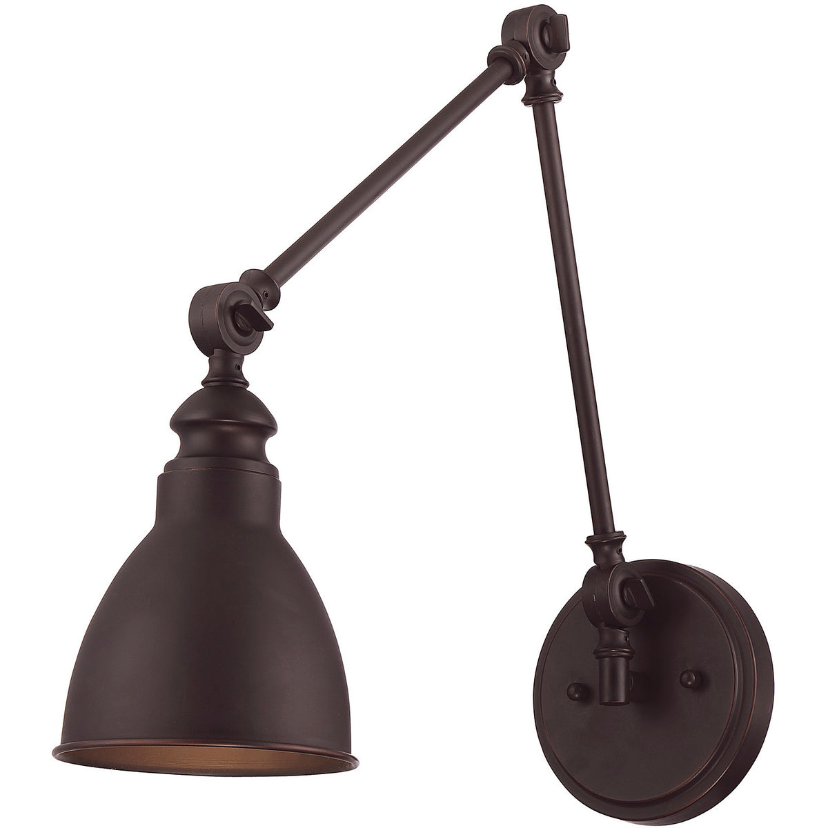 Dakota 1-Light Adjustable Wall Sconce in Matte Black