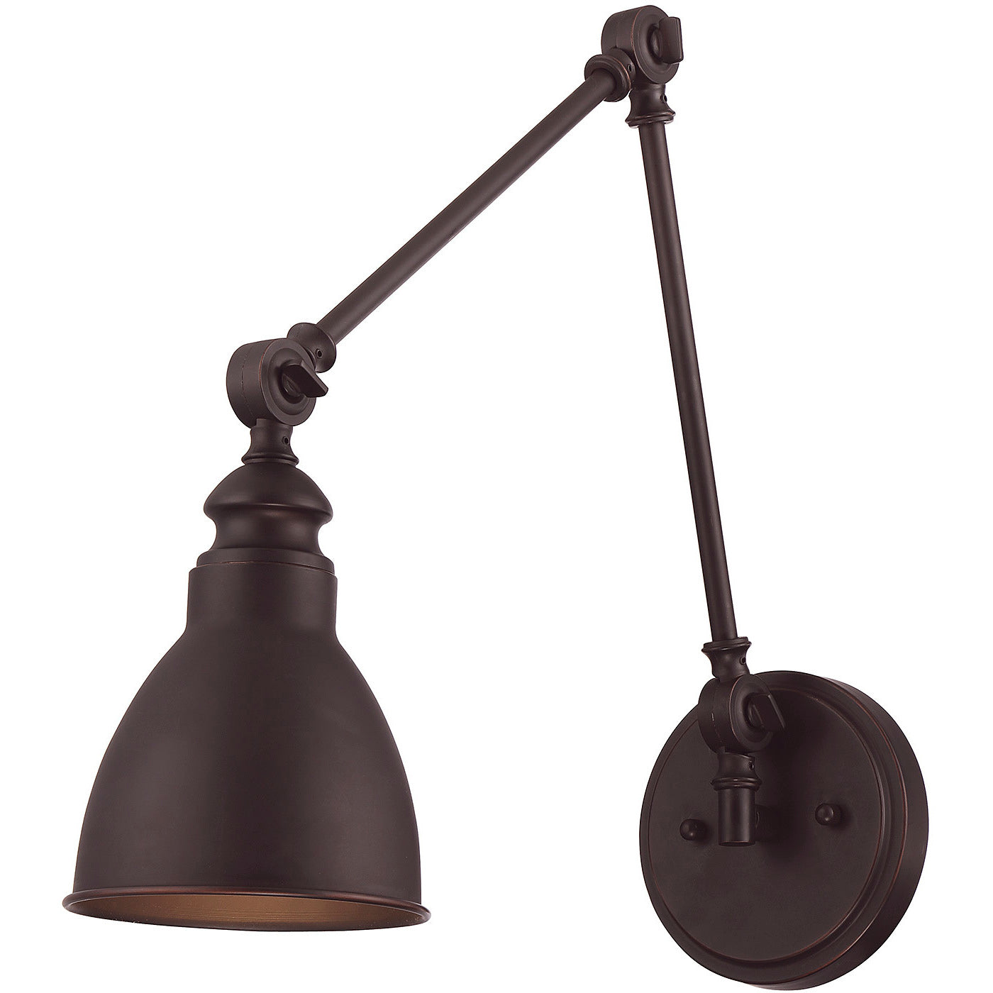 Dakota 1-Light Adjustable Wall Sconce in Matte Black