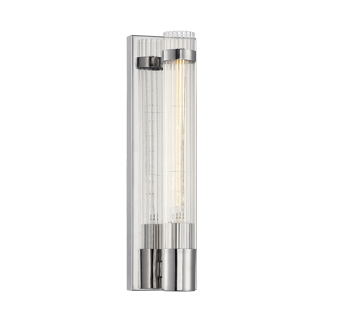 Savoy House Willmar 1-Light Wall Sconce — Polished Nickel