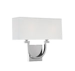Savoy House Rhodes 2-Light Wall Sconce — Polished Nickel