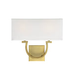 Savoy House Rhodes 2-Light Wall Sconce — Warm Brass