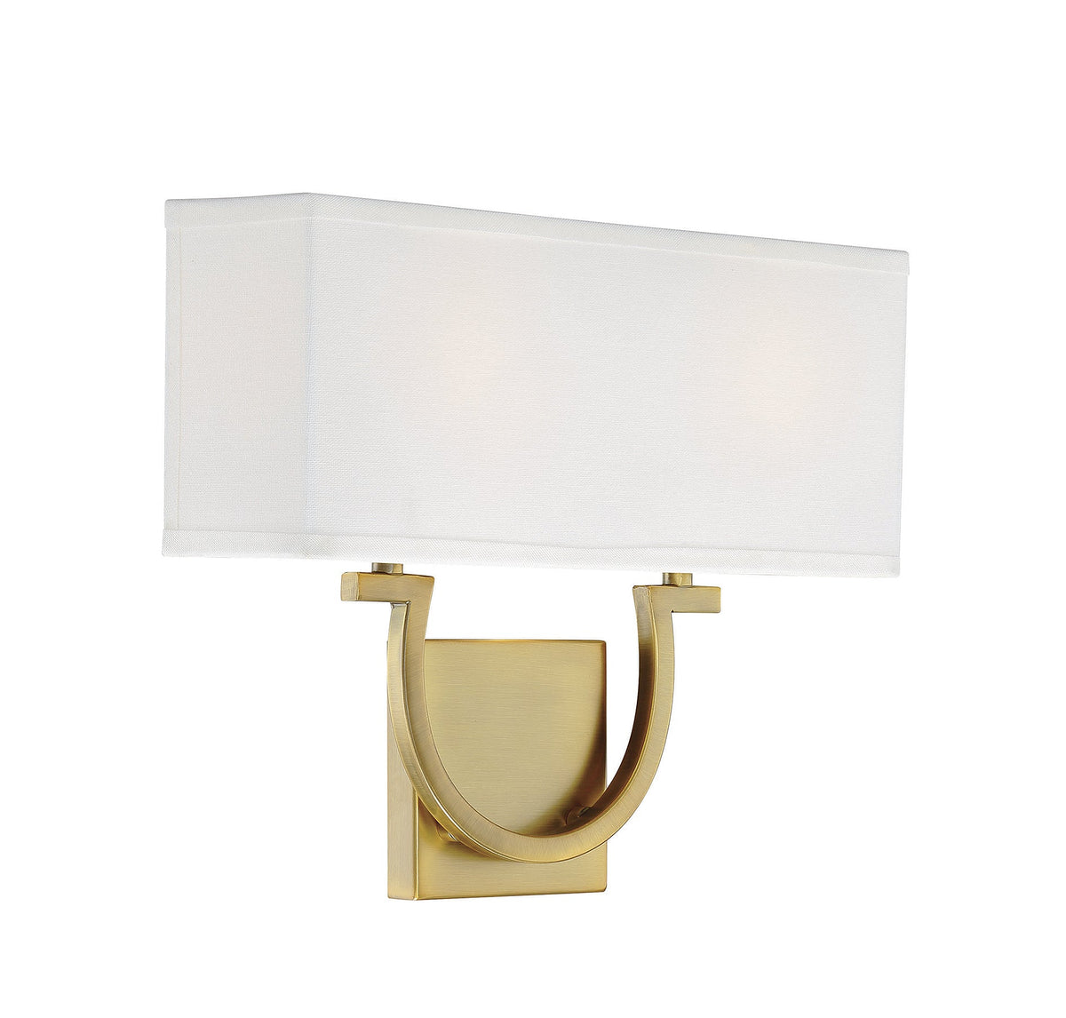 Savoy House Rhodes 2-Light Wall Sconce — Warm Brass