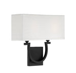 Savoy House Rhodes 2-Light Wall Sconce — Matte Black