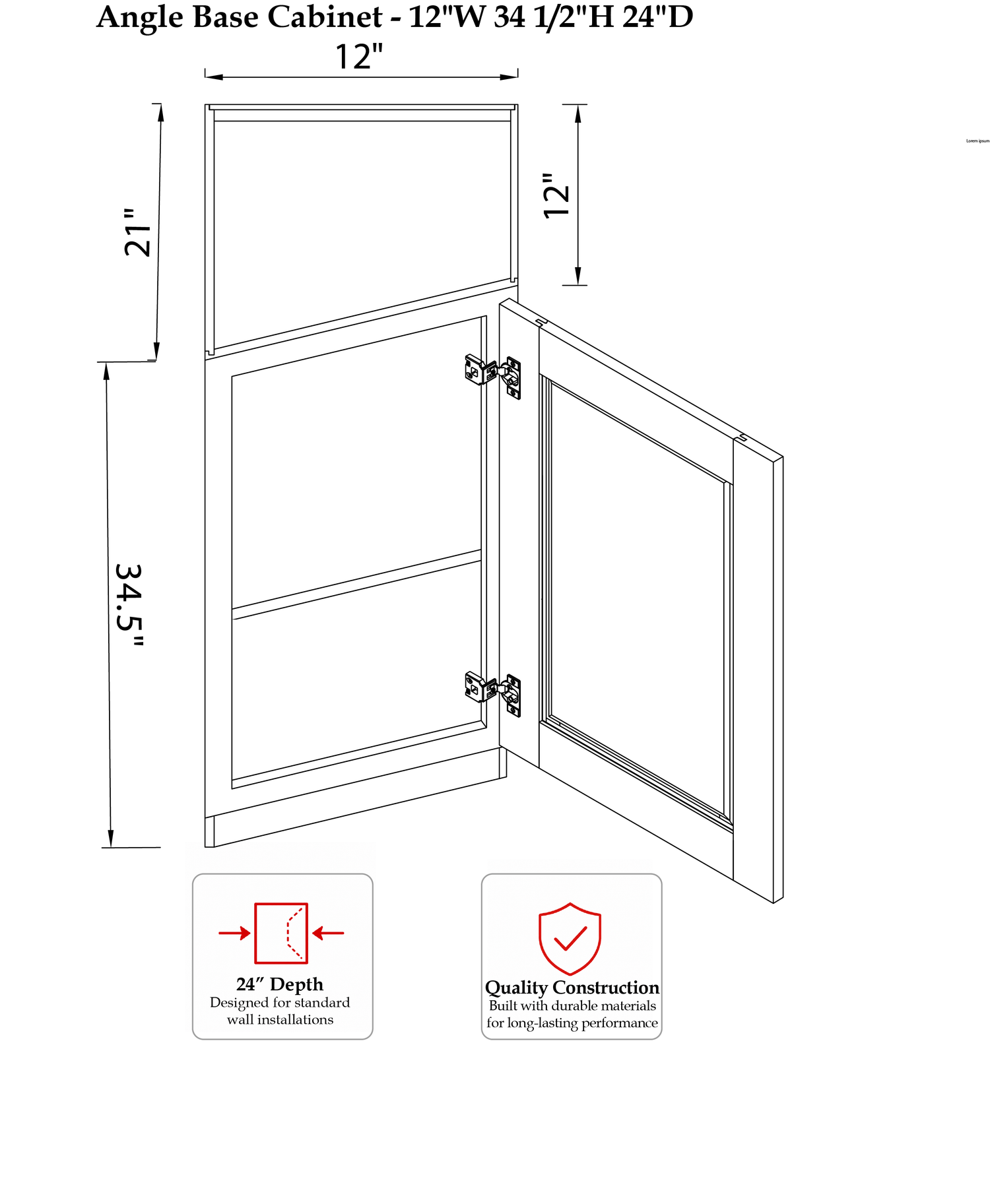 RHC-SIG-O-BAE12R - Specification Drawing