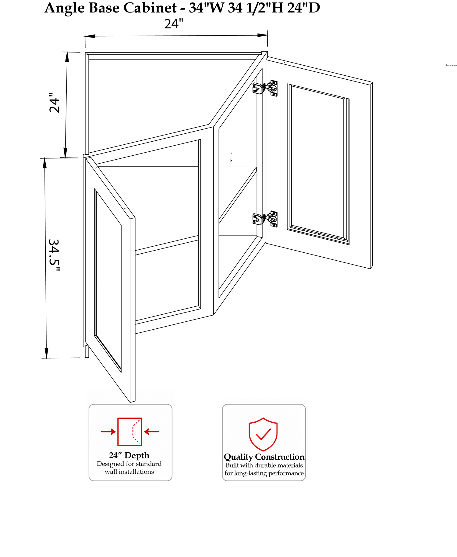 RHC-STU-WO-BAE24 - Specification Drawing