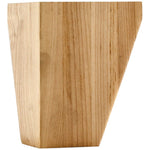 3-1/2" W x 3-1/2" D x 4-1/2" H Alder Square Shaker Bun Foot