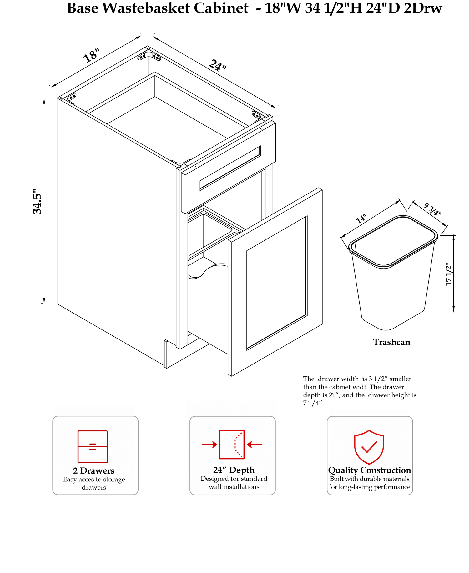 RHC-REG-O-B18-Trash - Specification Drawing