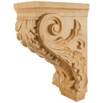 9-1/2" W x 16" D x 24" H White Birch Acanthus Corbel