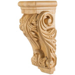 4-7/8" W x 4-1/2" D x 12" H Cherry Acanthus Corbel