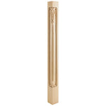 2-3/4" W x 2-3/4" D x 35-1/2" H Maple Grape Corner Post