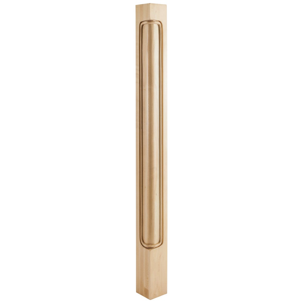 2-3/4" W x 2-3/4" D x 35-1/2" H Alder Beaded Corner Post