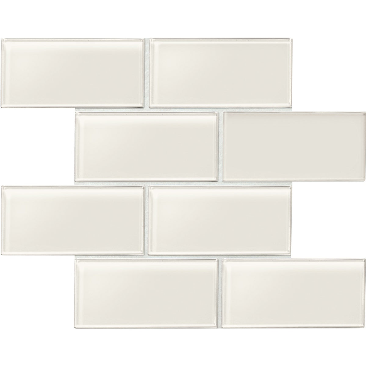 Daltile Amity White 3″×6″ glossy wall tile