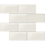 Daltile Amity White 3″×6″ glossy wall tile