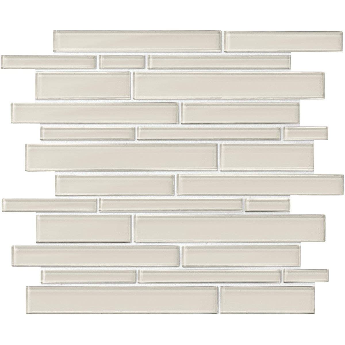 Daltile Amity Taupe random-linear ceramic mosaic
