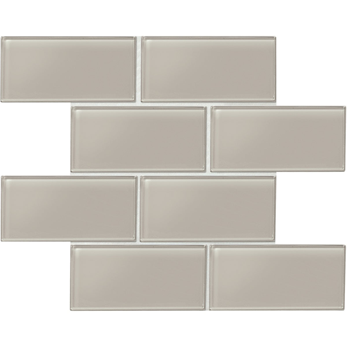 Daltile Amity Grey 3″×6″ glossy wall tile