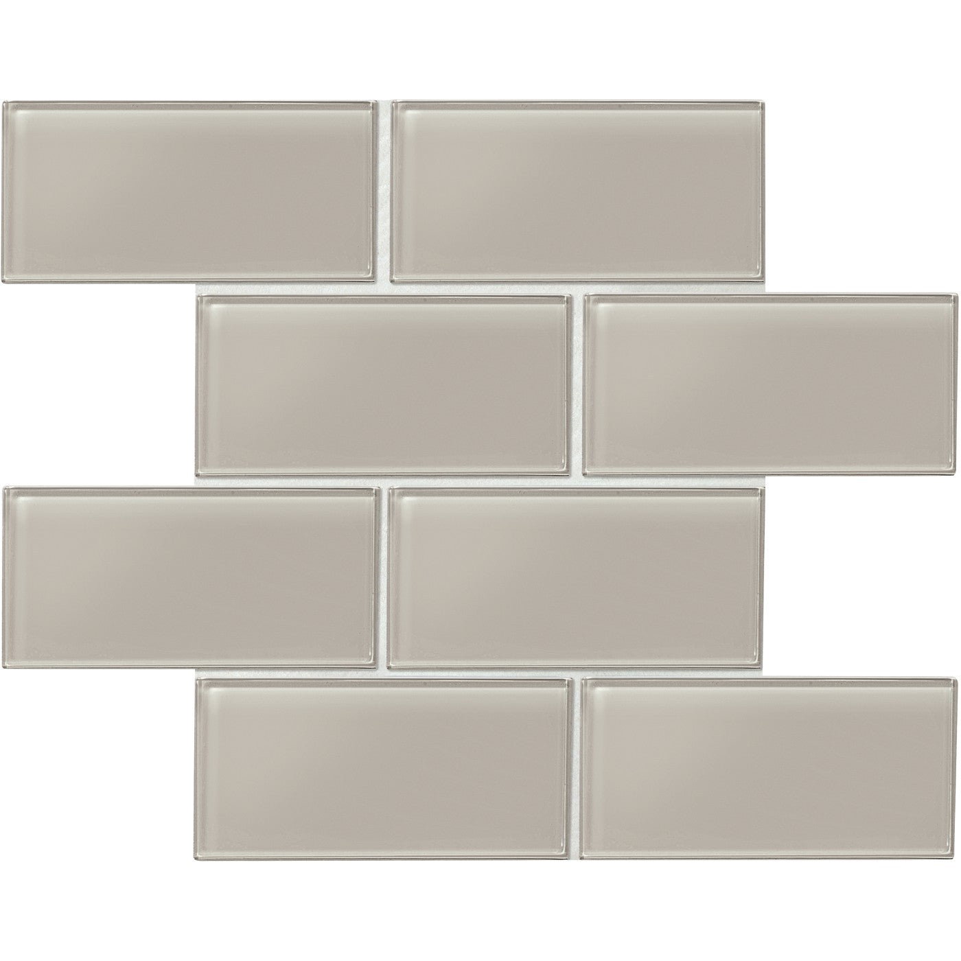 Daltile Amity Grey 3″×6″ glossy wall tile