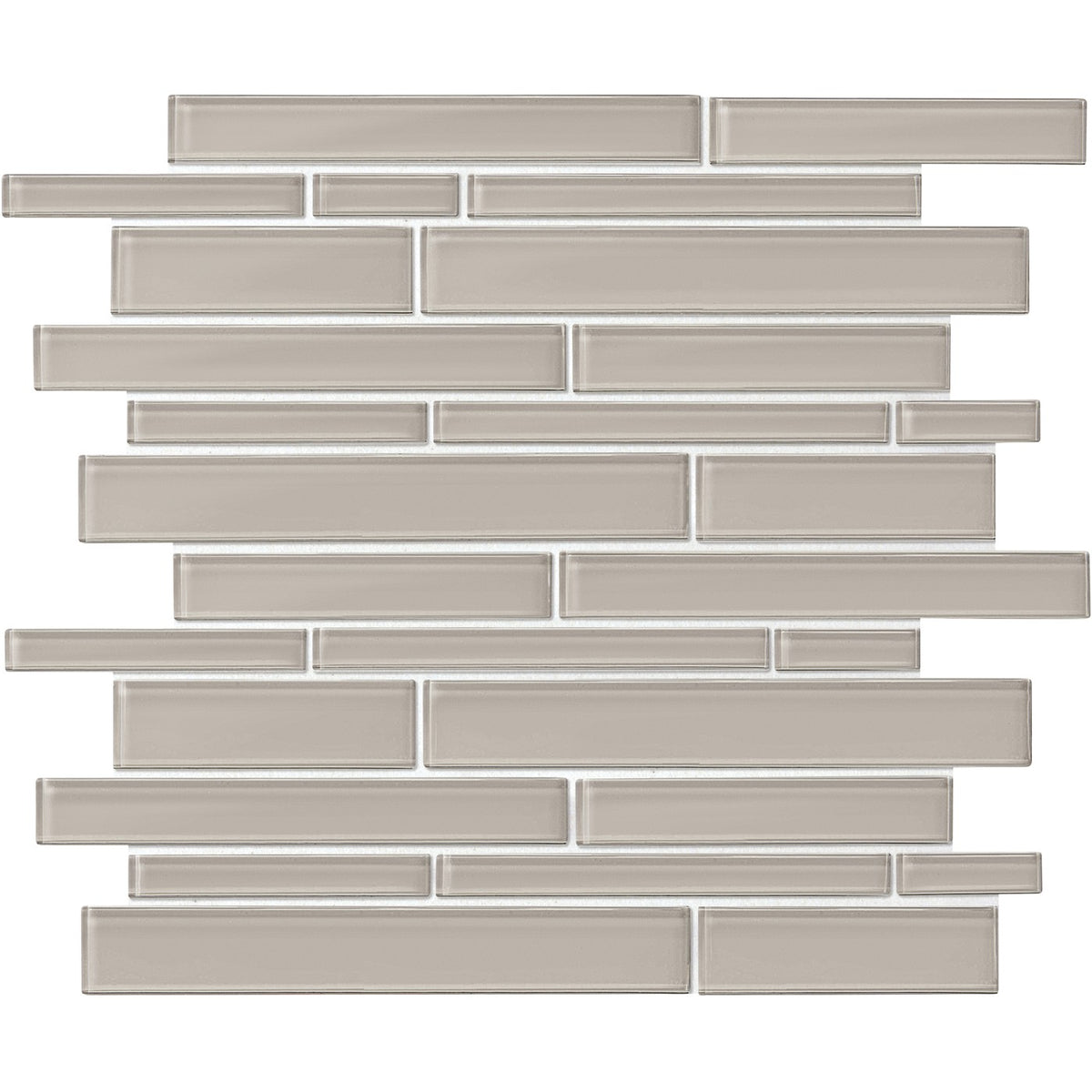 Daltile Amity Grey random-linear ceramic mosaic