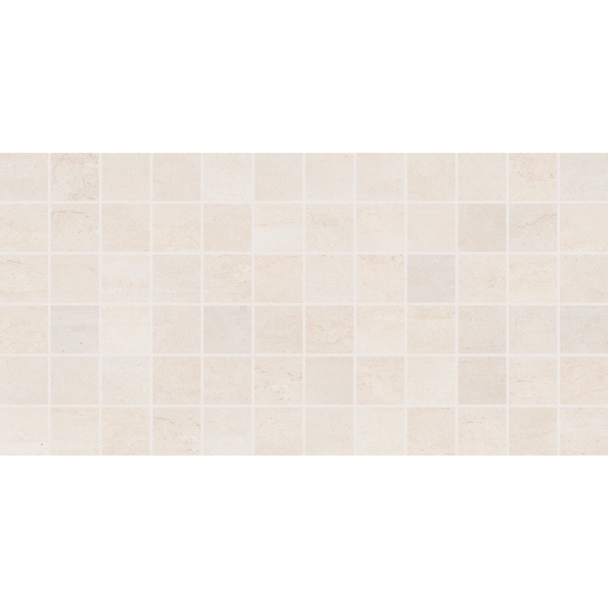 Daltile Cove Creek Off White matte 2″×2″ mosaic