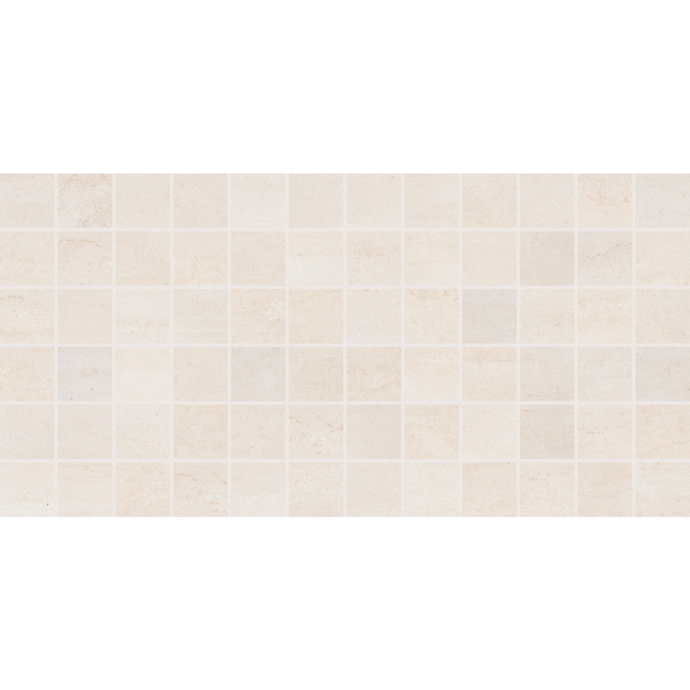 Daltile Cove Creek Off White matte 2″×2″ mosaic