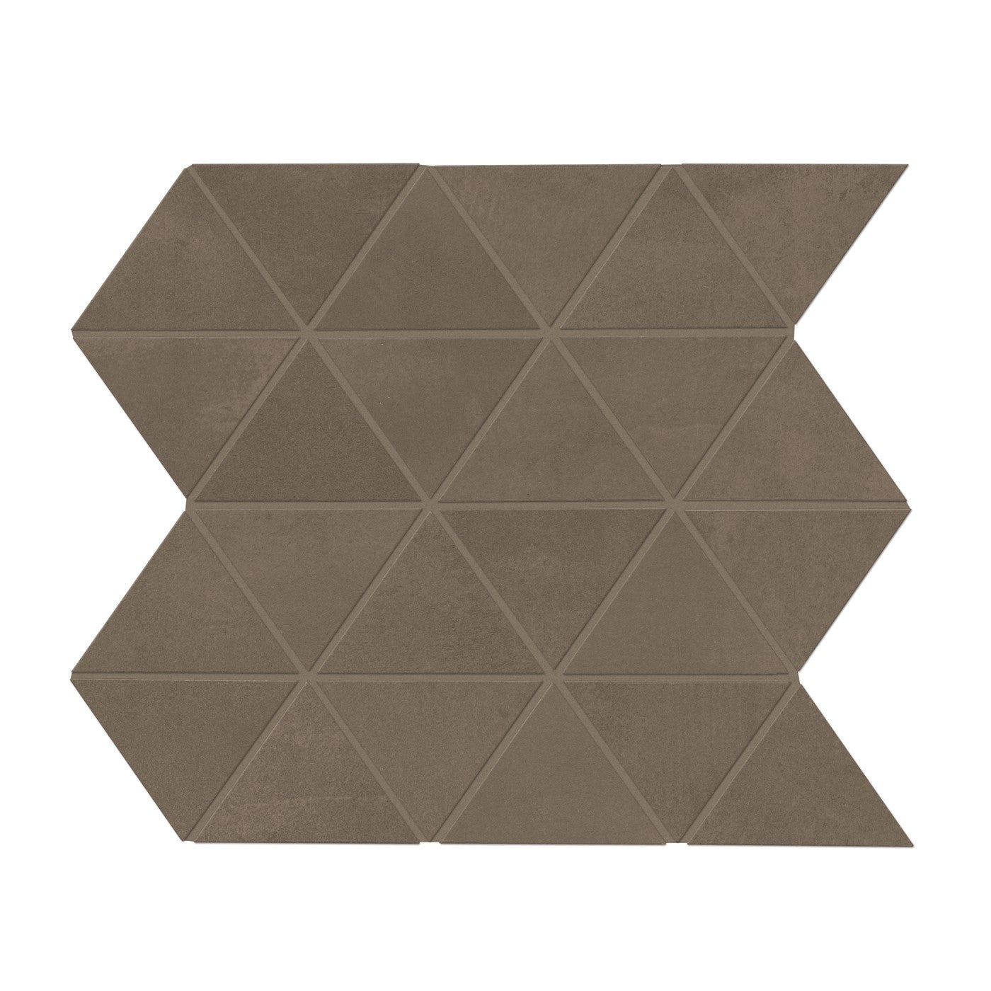 Daltile Chord Baritone Brown matte porcelain mosaic