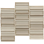 Daltile Cascading Waters Shimmer Shore glass and stone mosaic