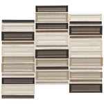 Daltile Cascading Waters Earth Tide glass and stone mosaic