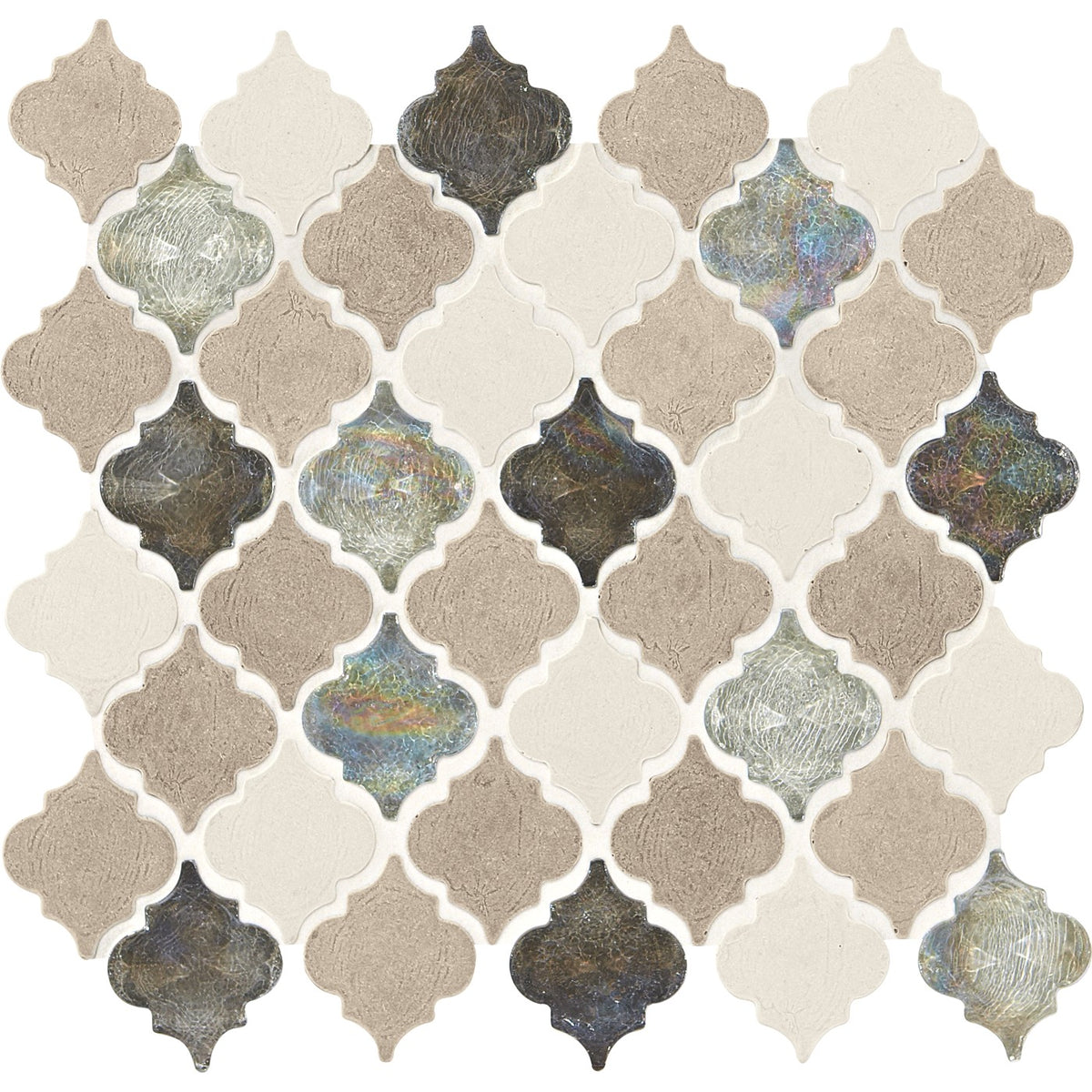 Daltile Decorative Accents Blanc Et Beige mosaic