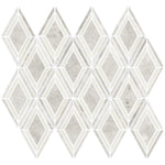 Daltile Decorative Accents Argyle Blend White mosaic