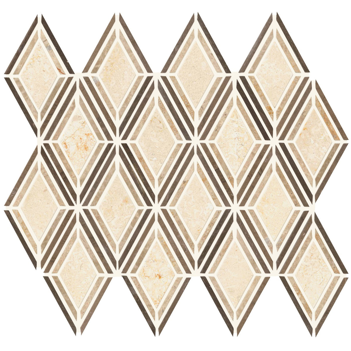 Daltile Decorative Accents Argyle Blend Beige mosaic
