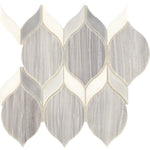 Daltile Fonte Nautical Grey Blend double leaf mosaic