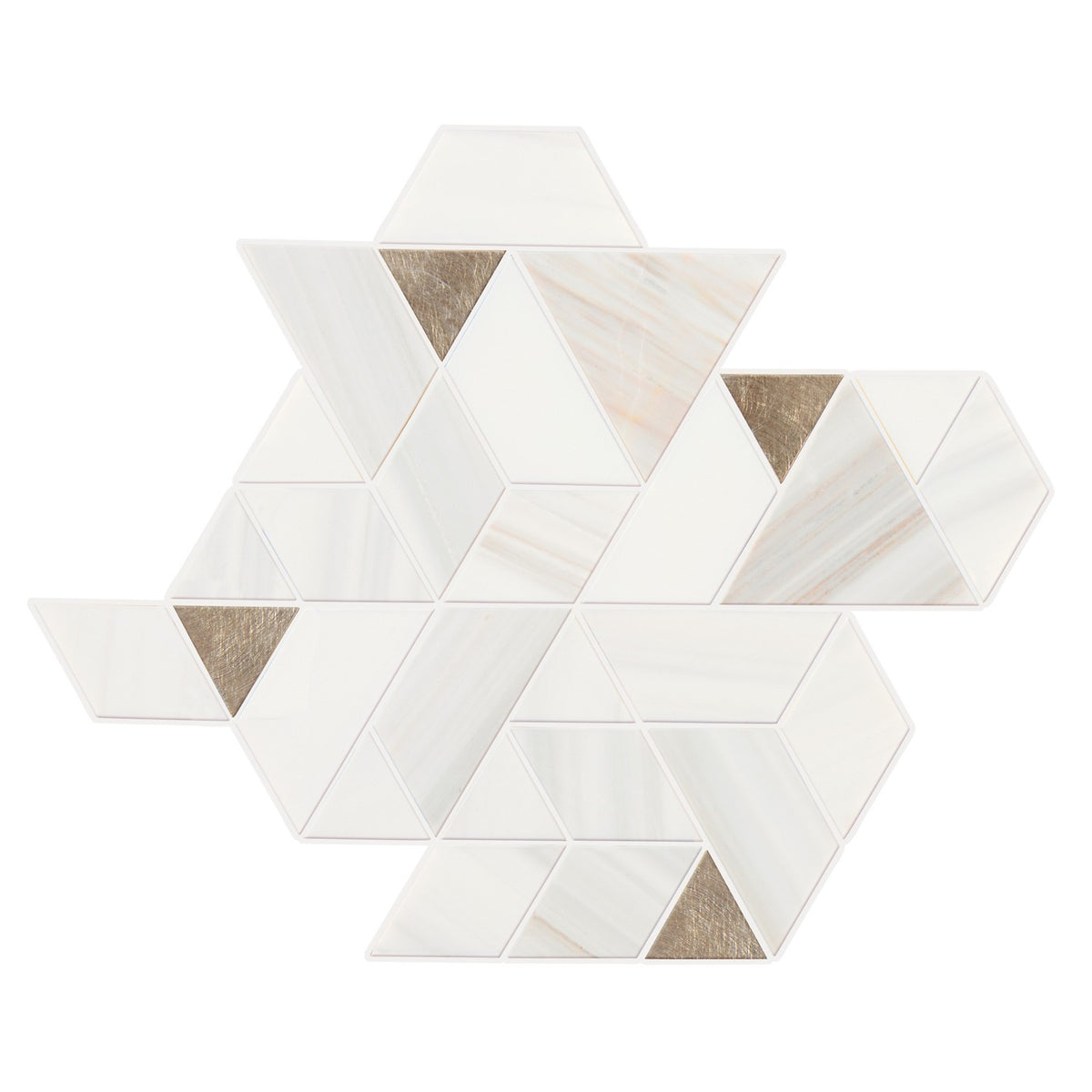 Pietra Divina Calacatta Dolomiti Gray Blend Spectrum mosaic