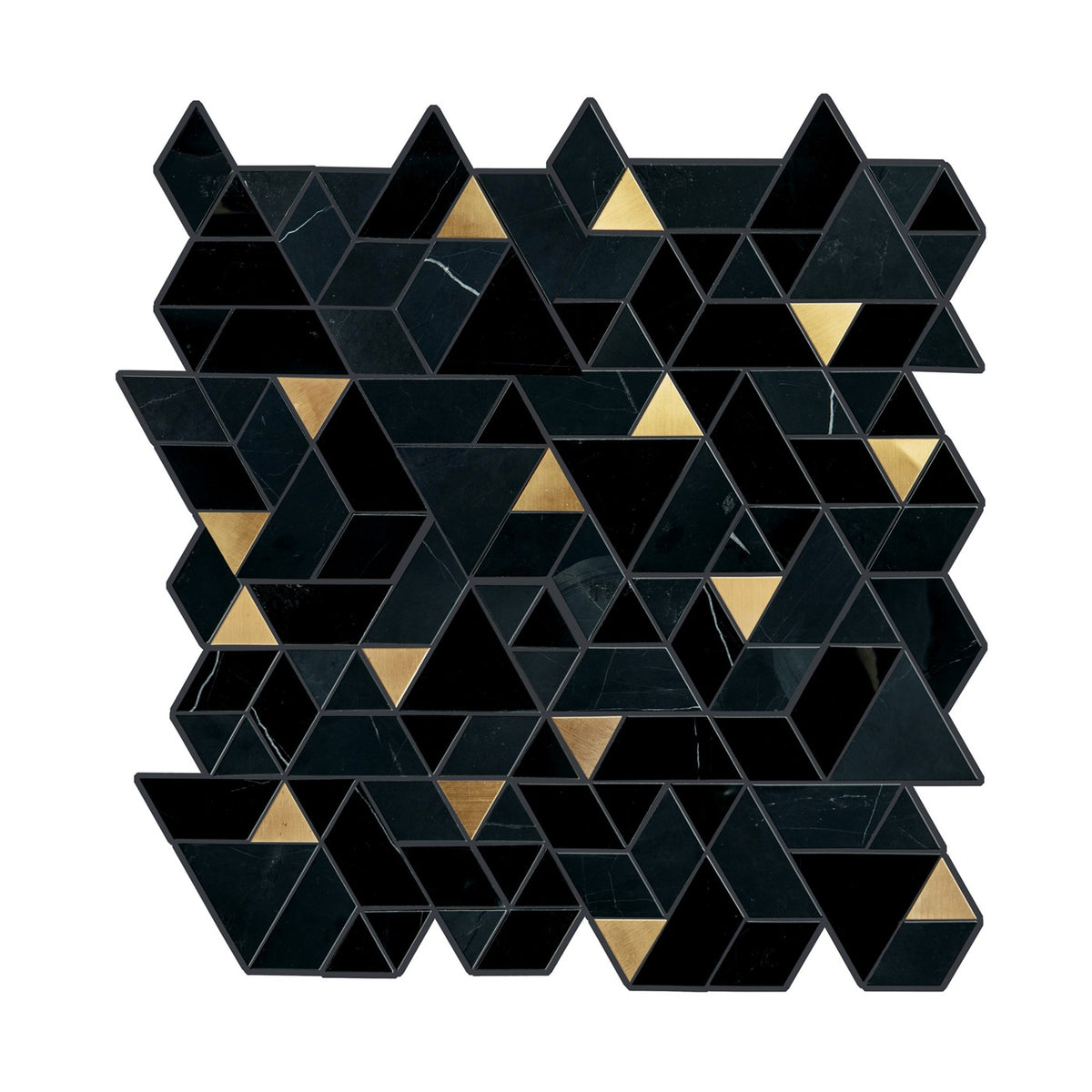 Pietra Divina Nero Marquina Black Blend Spectrum mosaic