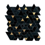 Pietra Divina Nero Marquina Black Blend Spectrum mosaic