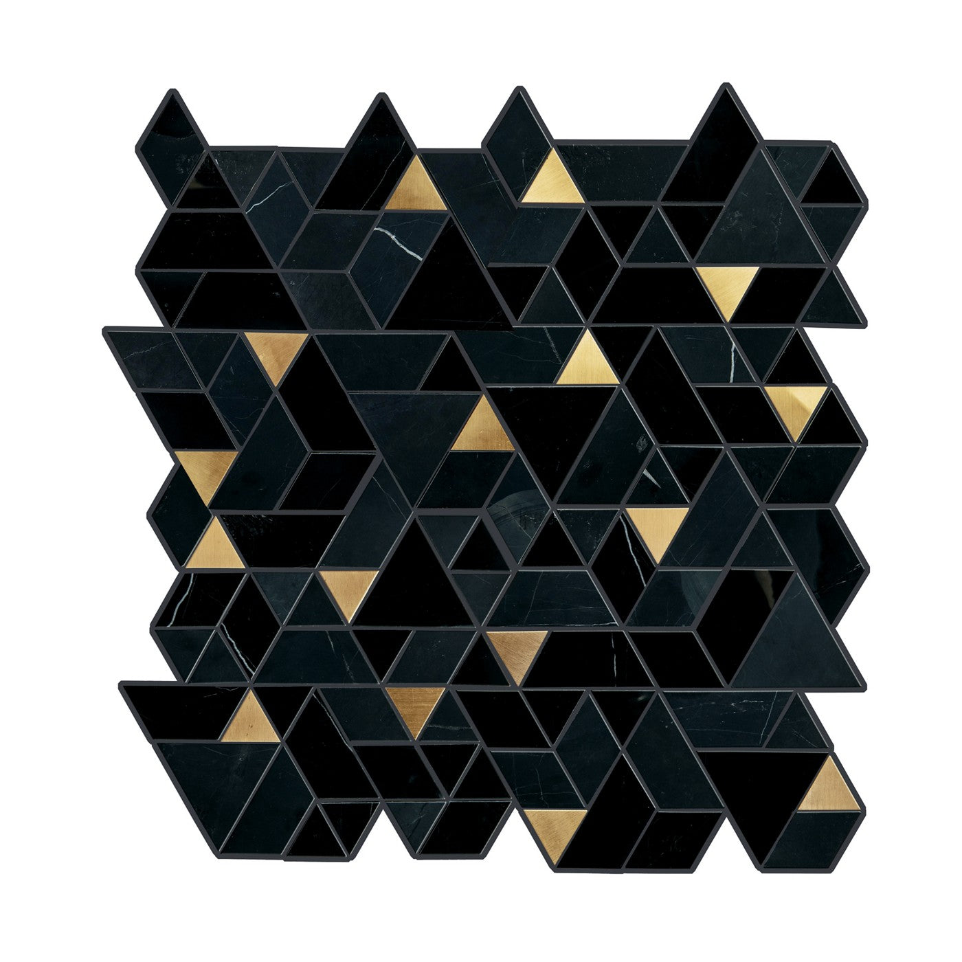 Pietra Divina Nero Marquina Black Blend Spectrum mosaic