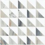Daltile Gamma Azure Blend marble mosaic