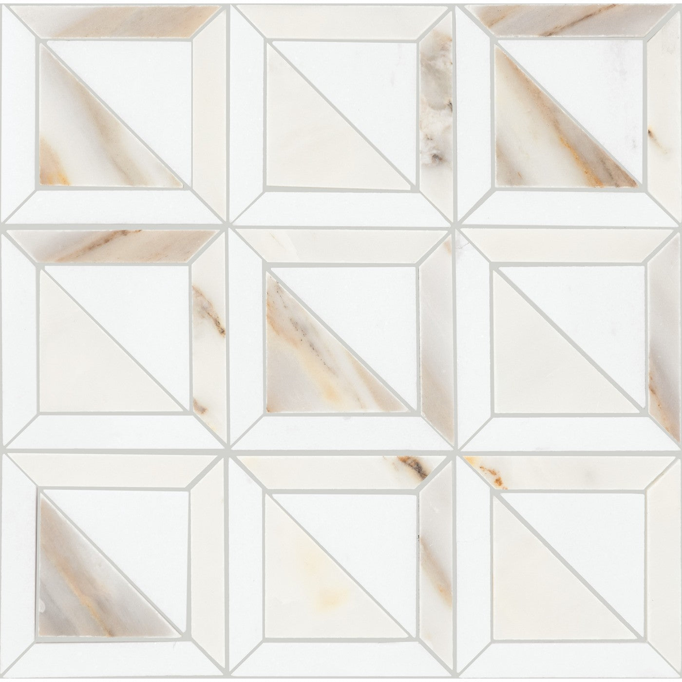Daltile Gamma Bella Blend marble mosaic