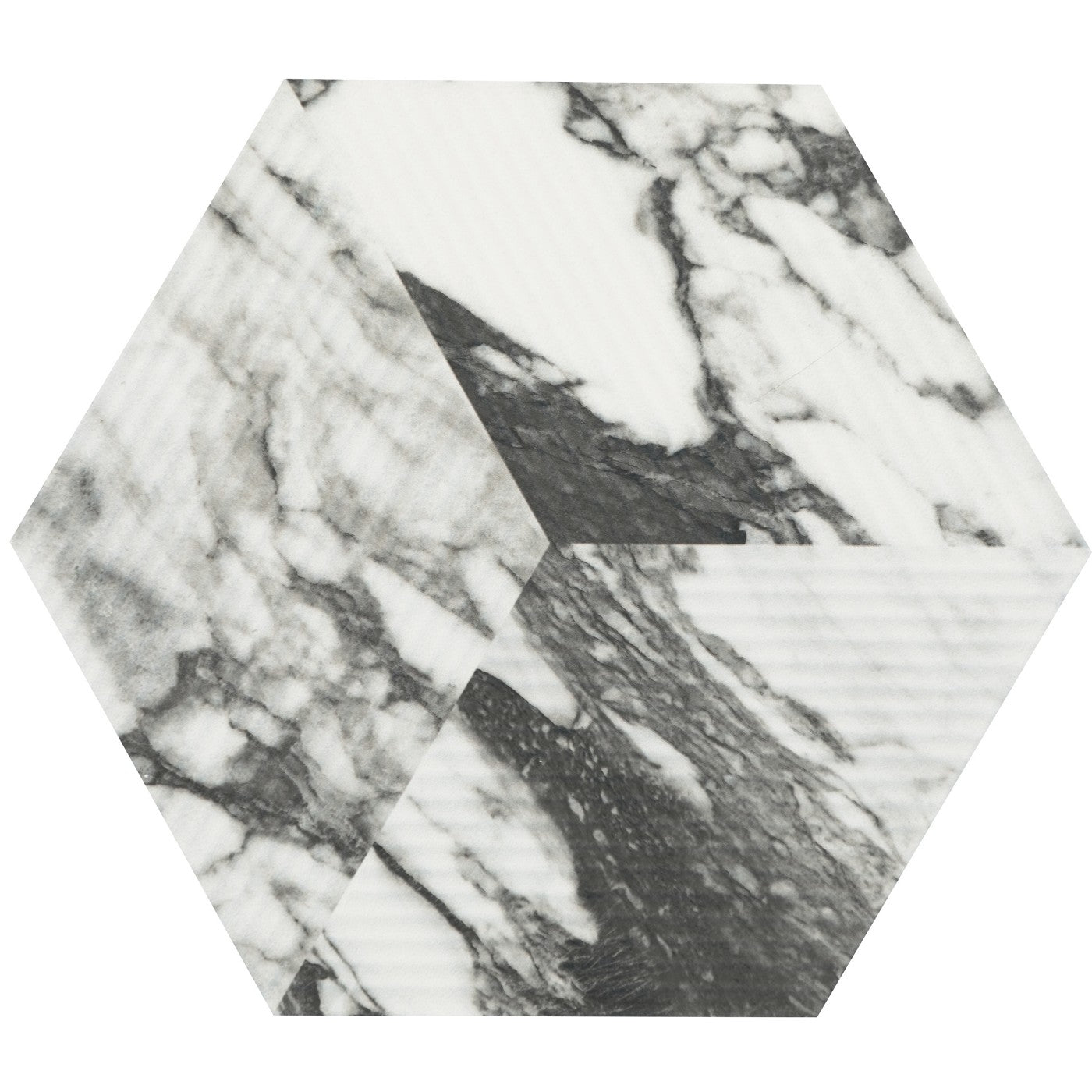 Daltile Divinium Calypso glazed porcelain hexagon tile