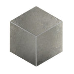 Daltile Emergent Aluminum 3D Cube porcelain mosaic