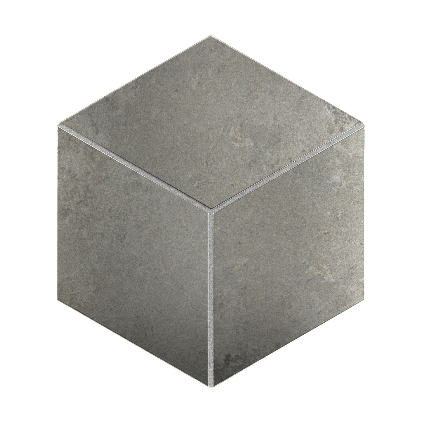 Daltile Emergent Aluminum 3D Cube porcelain mosaic