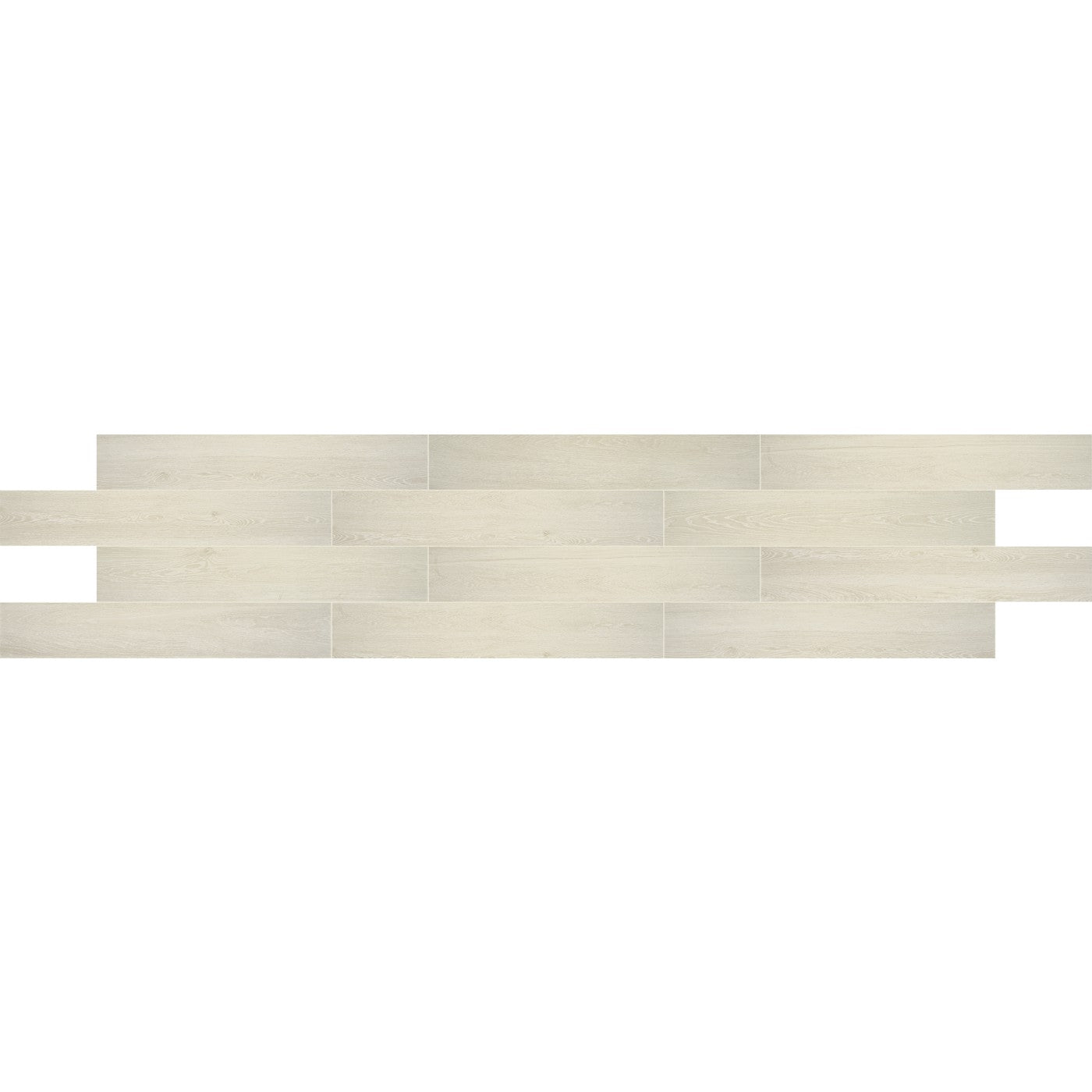 Daltile Emerson Wood Ash White wood-look porcelain plank