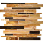 Daltile Serenade 6th Street random linear glass mosaic