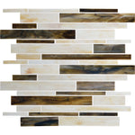 Daltile Serenade Music City random linear glass mosaic